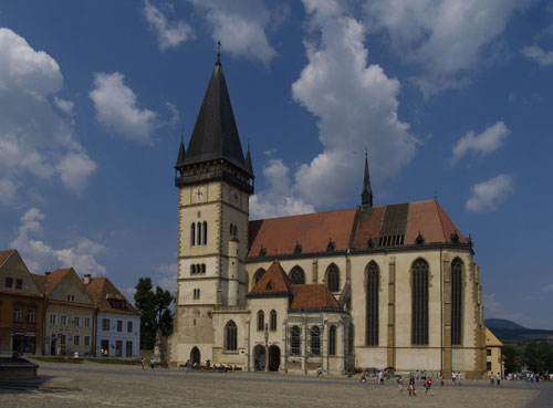  Nel centro di Bardejov