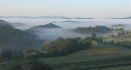 Colline all'alba.