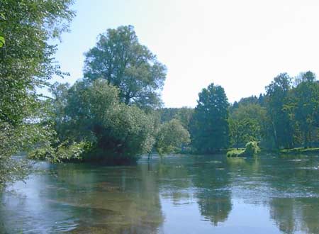 L'isola di Otocec sulla Krka