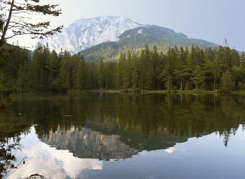  Il lago Blu a Tragoss in Stiria