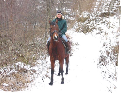 Nella neve verso Clastra