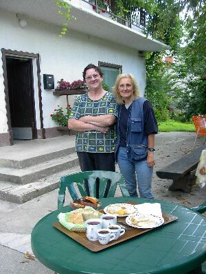 Foto ricordo con Anica Zurej...e la colazione